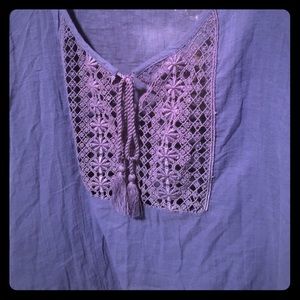 Boho crop top with Needlework Detail
