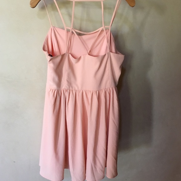 Forever 21 strappy peach dress large - Picture 3 of 4