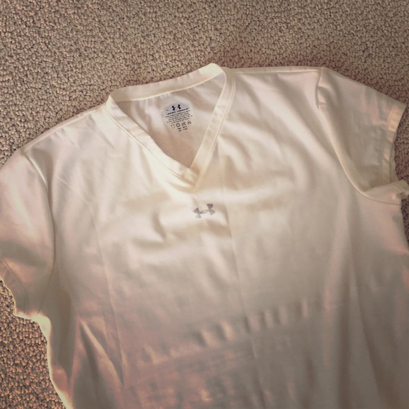 Under Armour white workout top - great shape!