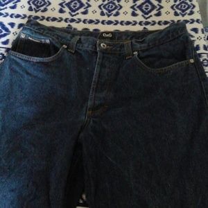 Dolce gabbana unisex wide leg button fly jeans