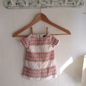 GAP baby dress with orange and blue