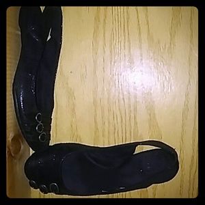 Dr Scholls Buckle Toe Flats