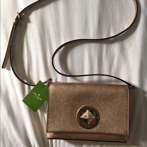 NWT Kate Spade Rose Gold purse
