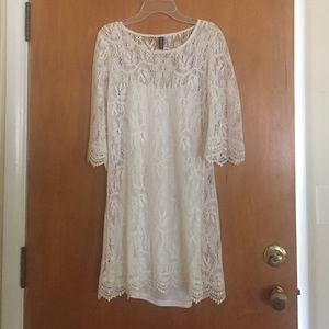 lacy white dress