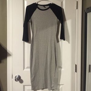 Woman's baseball tee style dress
