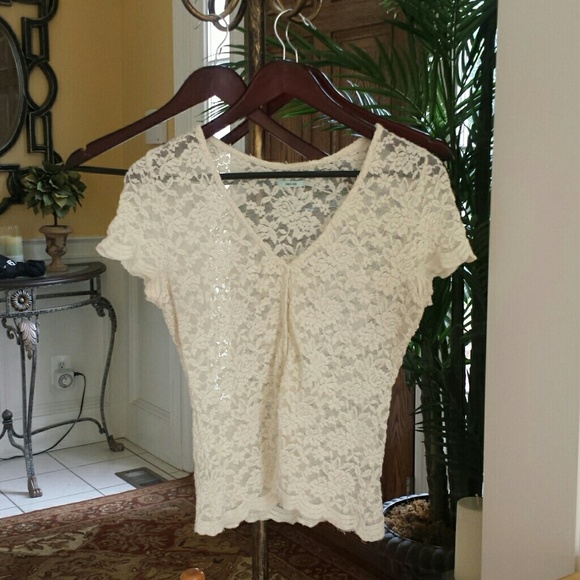 Kimchi Blue UO white lace blouse