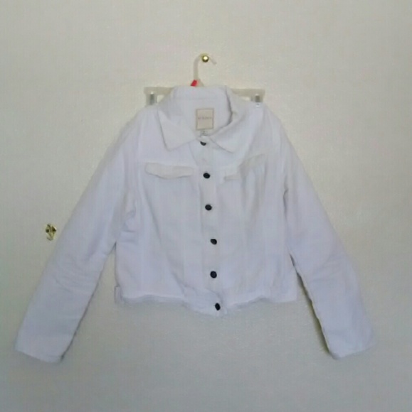 White jean jacket