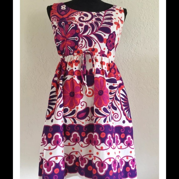 🌸SOLD🌸Trina Turk Floral Abstract Dress Size 10 - Picture 2 of 4
