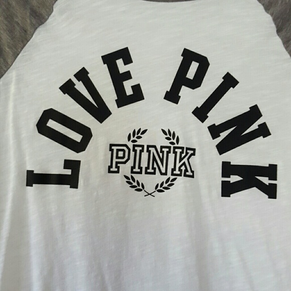 NEW! Victoria Secret Baseball Tee - Picture 2 of 3
