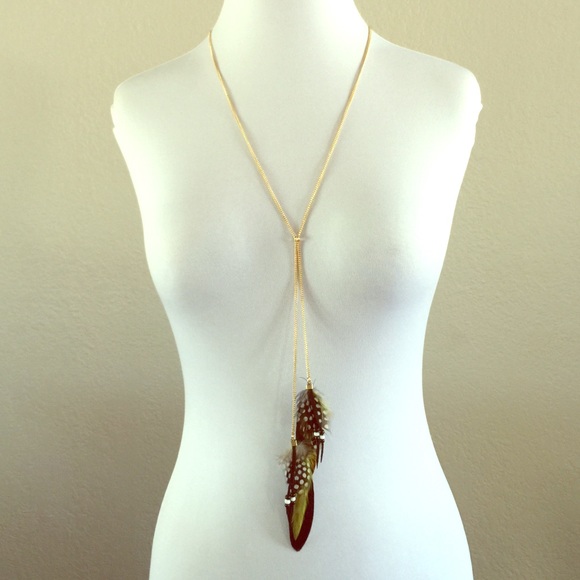Black Feather Necklace