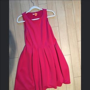 Pretty pink dress with princess seams