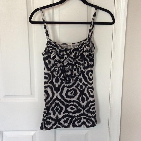 J Crew ruffle spaghetti tank top