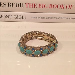 j crew turquoise stone bracelet