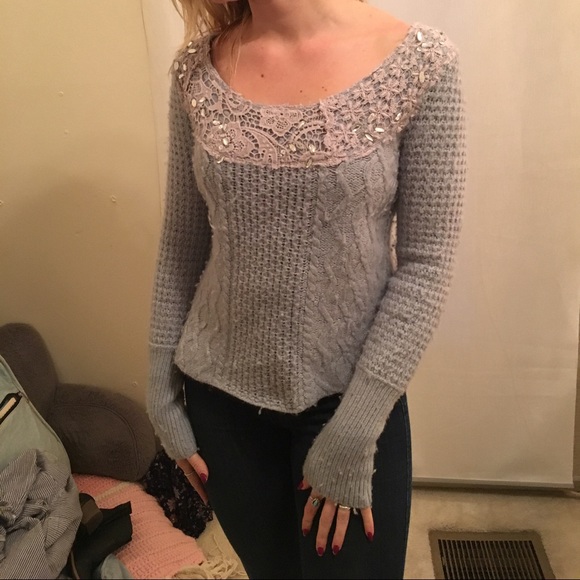 Free People Embellished Sweater