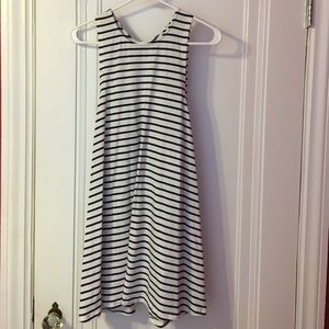 Black and white stripes dress