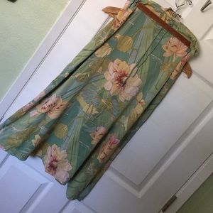 Tommy Bahama floral Hawaiian print skirt