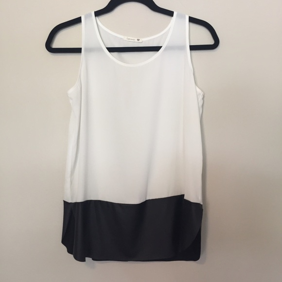 White and Black Tank