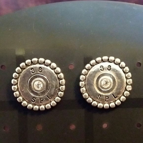 Jewelry - 38 SPL stud earrings w/ rhinestone accent