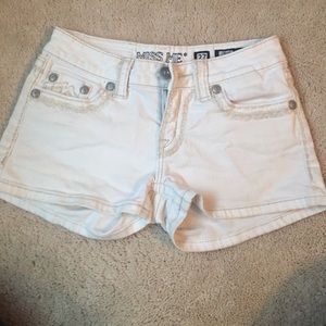 Miss Me Denim Brand white jean shorts