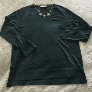 LOFT Extra-Soft Refined V-Neck Sweater Tunic