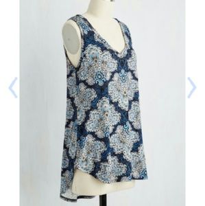 Infinite Options Top - Modcloth Blue Paisley