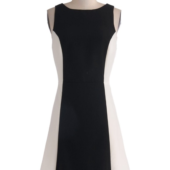 Black and white dress