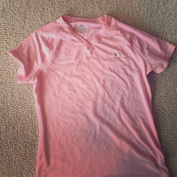 Pink Under Armour Workout Tee