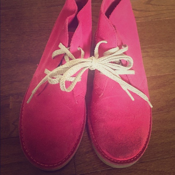 Land's End genuine leather pink shoes