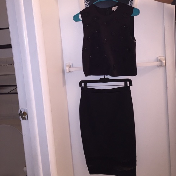Black Two piece dress