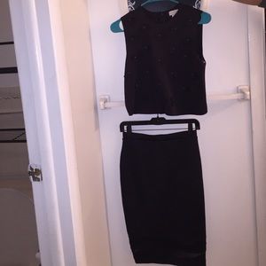 Black Two piece dress