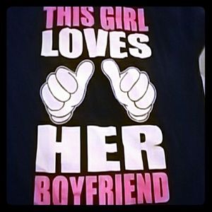 This girl loves her boyfriend tee