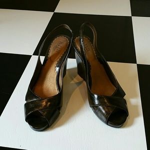 Dark brown 3" wedges