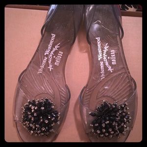 Vivienne Westwood peep toe jelly sandals.