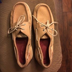 Sperrys with plaid panels