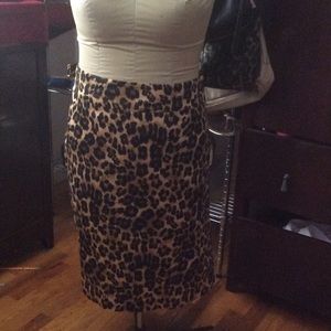 Leopard  print skirt