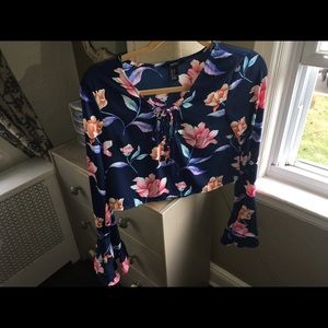 Floral crop top