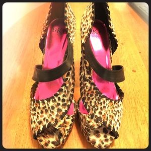 Leopard print heels