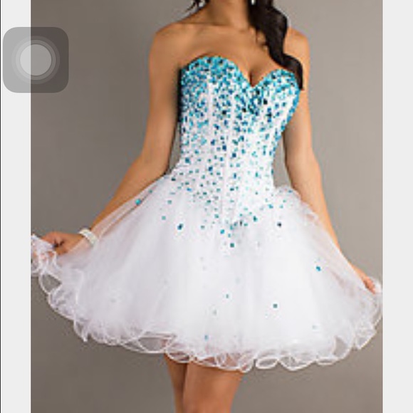 Blue prom / homecoming / snowflake / formal dress