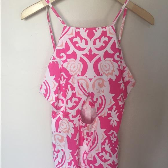 Pink boutique romper, great condition!