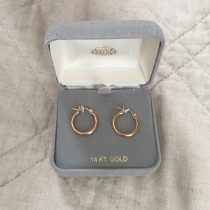 14KT Gold Hoops