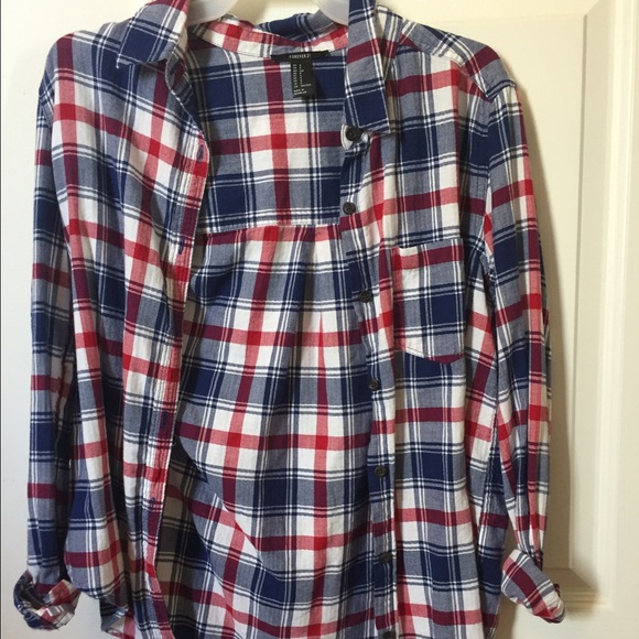 Red and blue flannel!