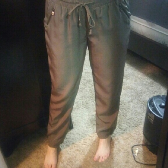Army style trousers