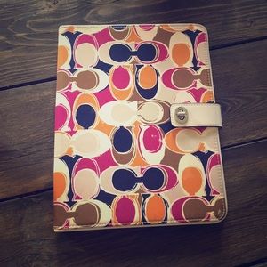 Coach iPad case! Clasp closure