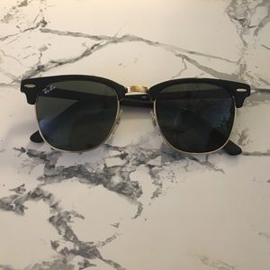 Black Clubmaster Ray Bans