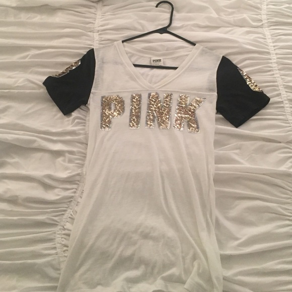 Never worn! Victoria's Secret Pink Sequin V Neck