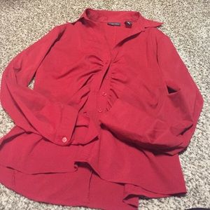 Red dress shirt