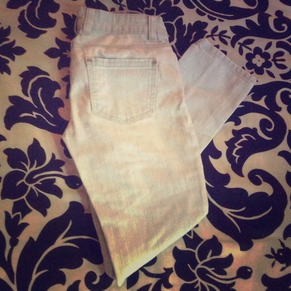 Forever 21 White Washed Skinny Jeans