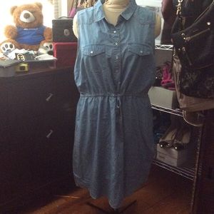 Cotton denim dress