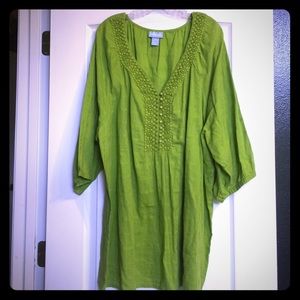 Beautiful green tunic top