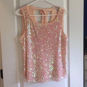 Pink, Sequin Top